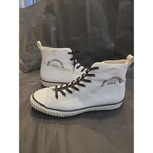 Karl Lagerfeld Paris Men's Lace Up Fashion Sneakers High Top Shoes LF1S1039